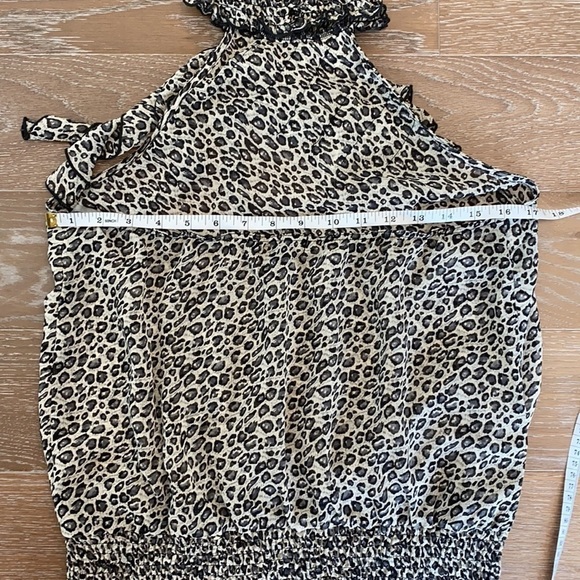 Forever 21 Leopard Print Halter Top | L - Picture 5 of 5